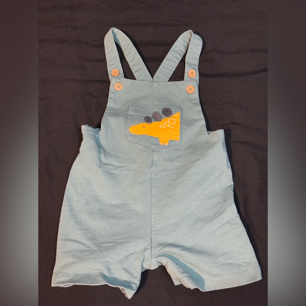 Tommy‎ Bahama Baby Dinosaur Snap-Bottom Overalls – Size 12 Months 🦕